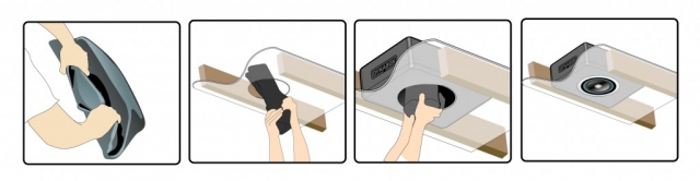 Dynamat DynaBox - pre inštaláciu in ceiling repro