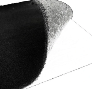 CTK Carpet potahový koberec (černý/šedý) 1m
