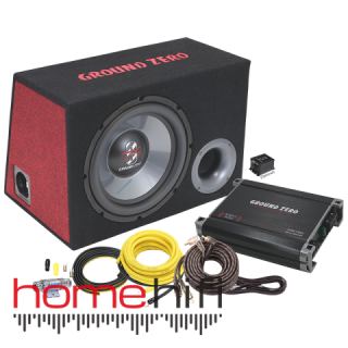 Ground Zero BASS KIT 12.300X-II + kabeláž